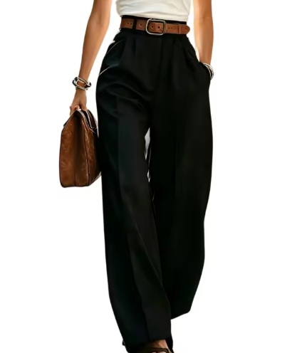 Elisa - Pantalones de Traje de Pierna Ancha
