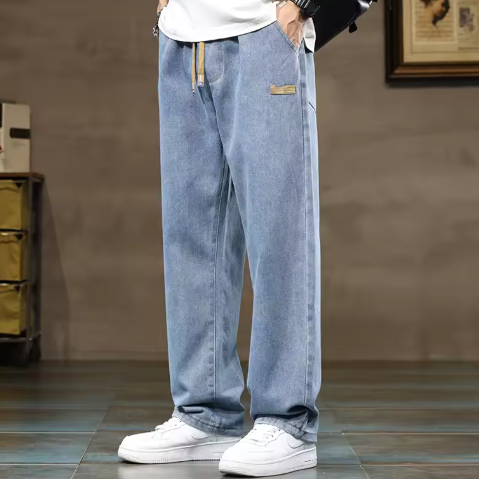 Pablo - Pantalones Vaqueros Holgados con Cordón