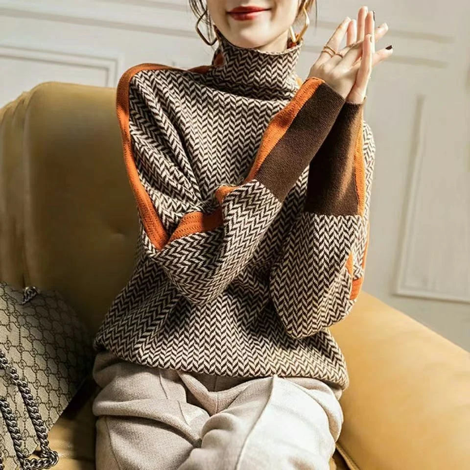 María - Jersey de cuello alto
