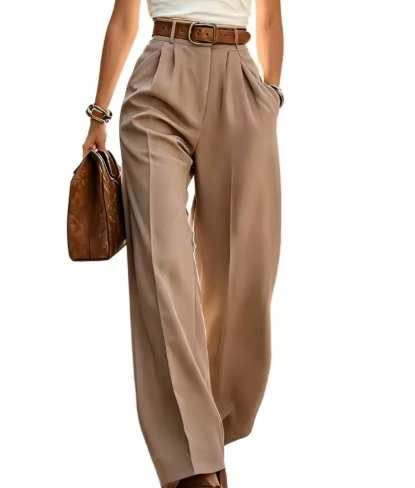 Elisa - Pantalones de Traje de Pierna Ancha