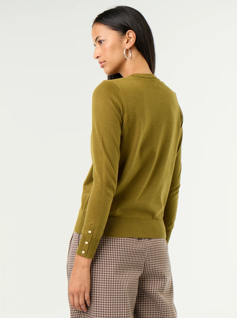 Delia - Jersey de punto fino con cuello redondo