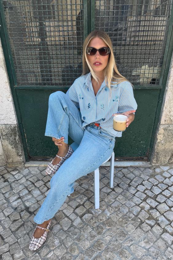 Lidia - Camisa Rayas Lentejuelas